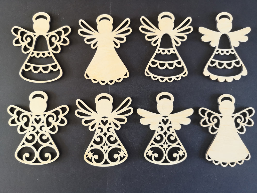 Angel Christmas ornament set