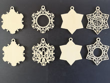 Load image into Gallery viewer, 3D Snowflakes and Stars Christmas bauble set
