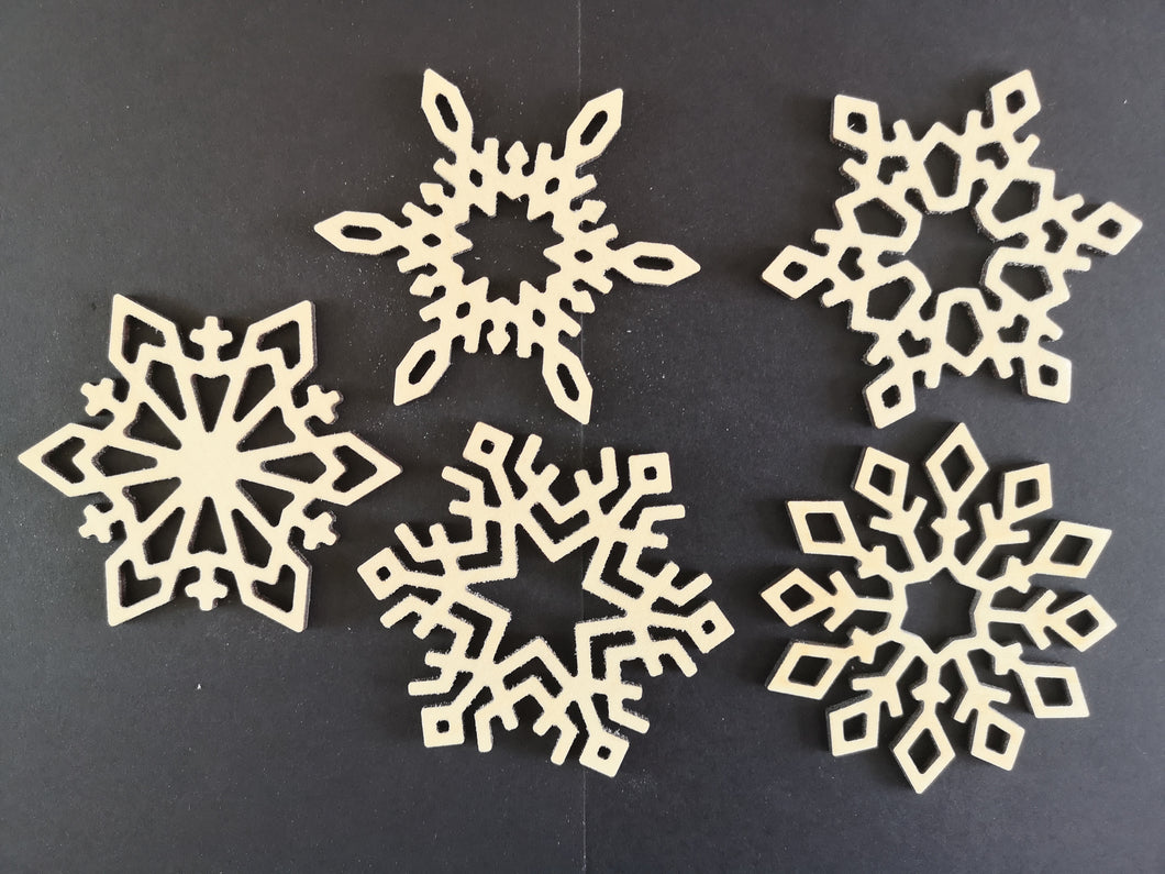 Snowflake bauble set