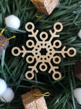 Load image into Gallery viewer, Snowflake Christmas bauble set
