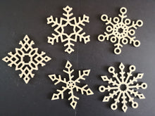 Load image into Gallery viewer, Snowflake Christmas bauble set
