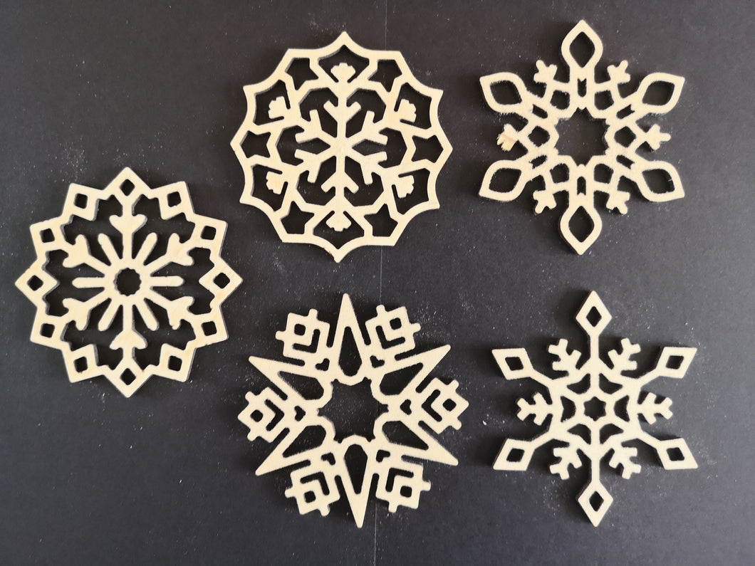 Christmas snowflake ornament set