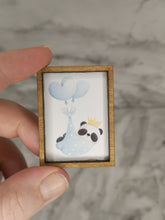 Load image into Gallery viewer, Panda in Blue Mini Sign
