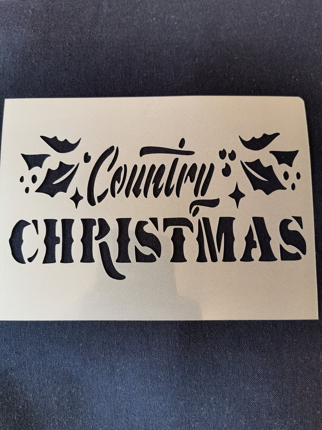 Country Christmas stencil