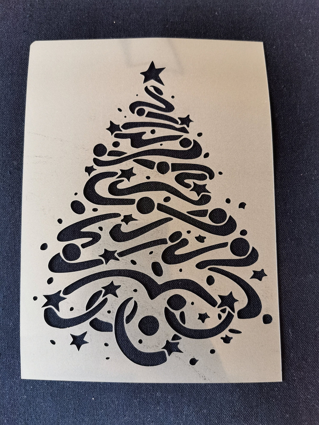 Christmas tree stencil,flexible,reusable,125mic,wall decor,home decor,furniture painting,card making,craft stencils from BitofeverythingByB